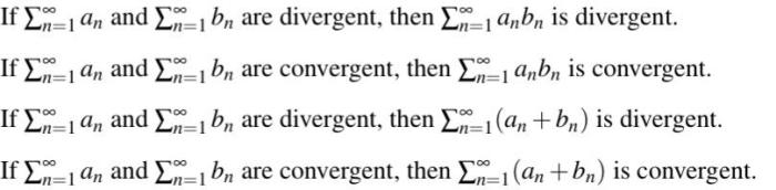 If an and bn are divergent then anbn is divergent